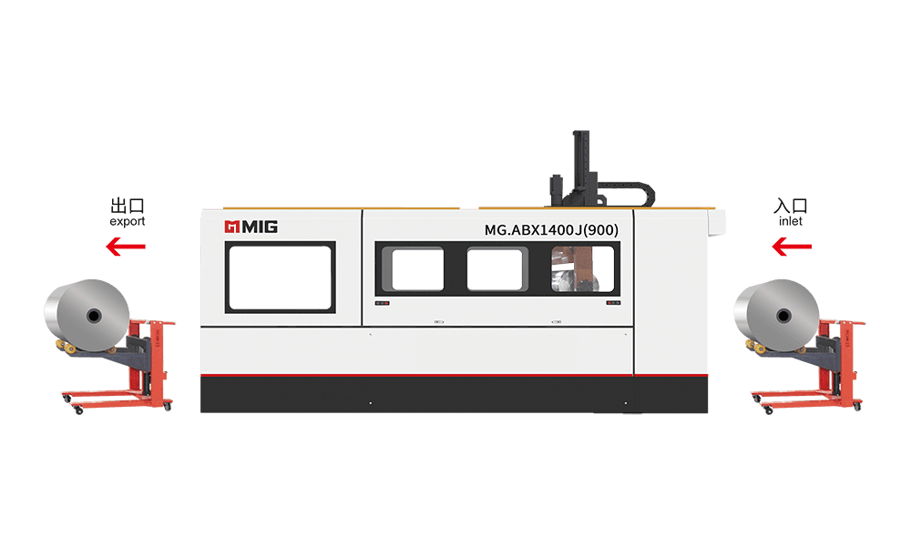 MG.ABX1400J(900) mesin basuh plat berdiameter besar satu lengan (masuk dan keluar dari trak percetakan)